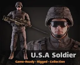 American Military Army Soldier