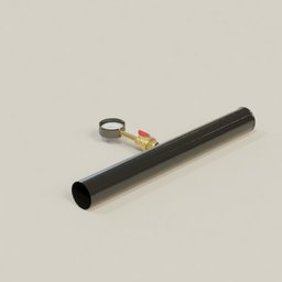 Pipeline with pressure gauge