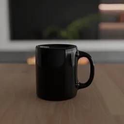 Black Coffee Mug
