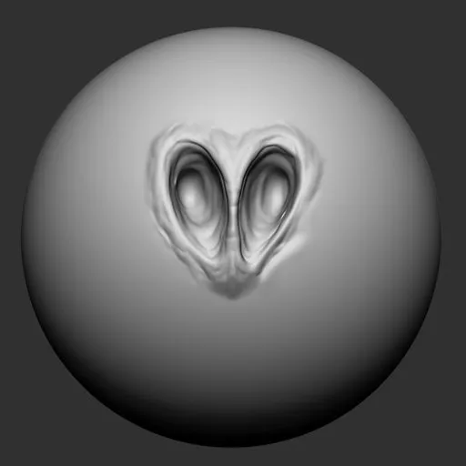 3D Sculpting Brush Effect for Creature Nose Detailing in Character Modelling, Compatible with Blender
