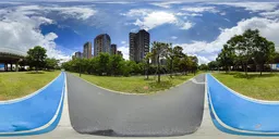 Cloudy road during the day