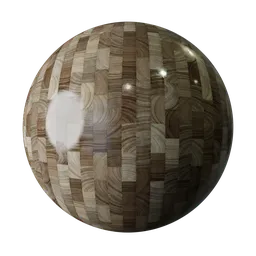 High-resolution fine wood PBR texture for realistic 3D rendering in Blender and similar software, ideal for light parquet flooring.