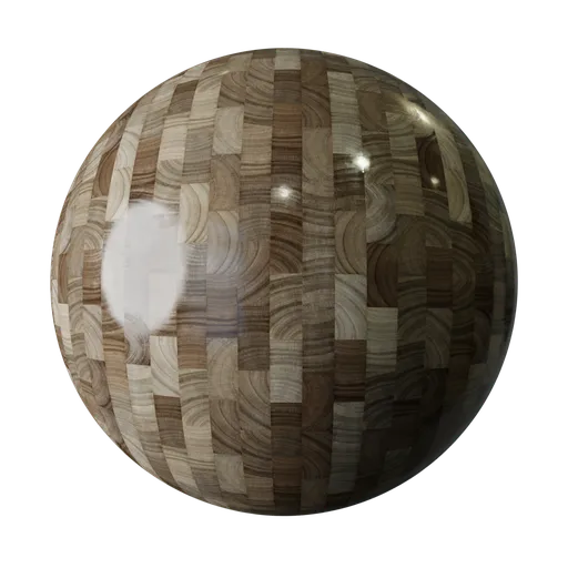 High-resolution fine wood PBR texture for realistic 3D rendering in Blender and similar software, ideal for light parquet flooring.