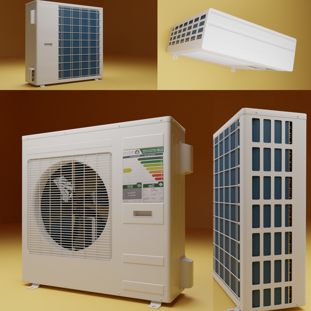 Split ac condenser unit Home Appliances models BlenderKit