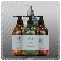 Soap Pump Bottle Transparent Set