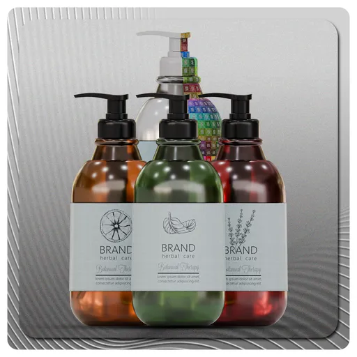 Soap Pump Bottle Transparent Set