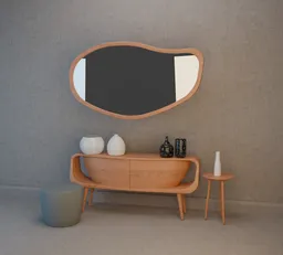 Console and mirror