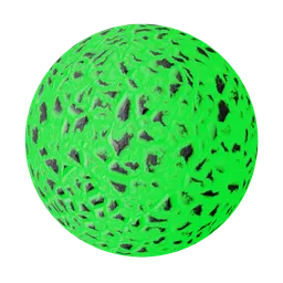 Small Chunked Glowing Rock Green