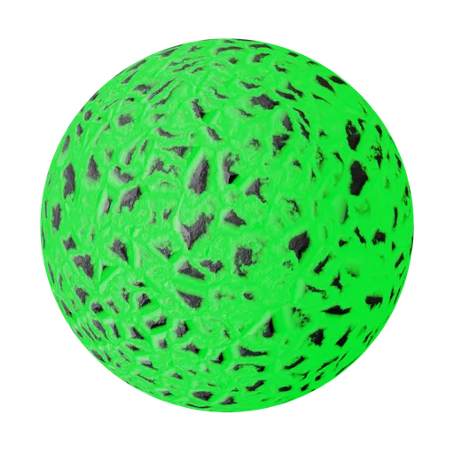 Small Chunked Glowing Rock Green