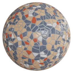 Terrazo tile concrete