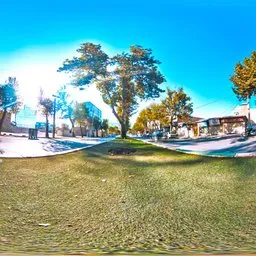 Suburban Park Crossroad