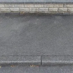 Detailed 3D model showcasing a realistic section of urban pavement for Blender rendering.
