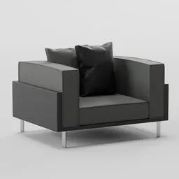 Modern Grey Armchair