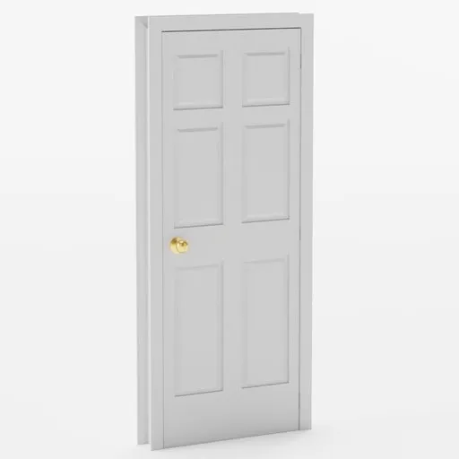 Round door knob gold