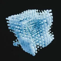Abstract Cubes Animated Geo Nodes