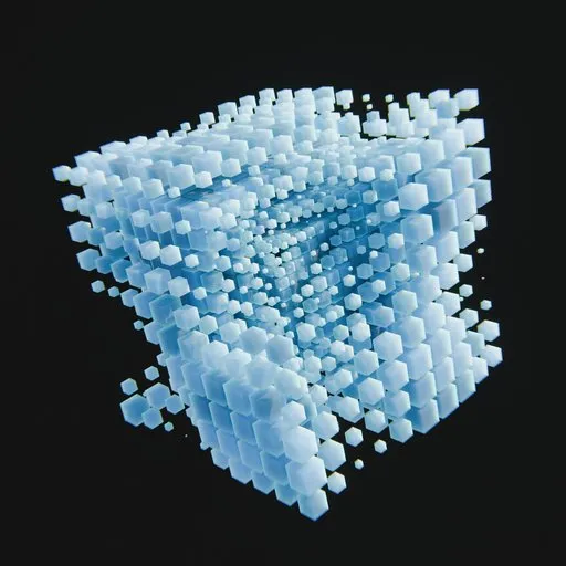 Abstract Cubes Animated Geo Nodes