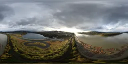 Dramatic Aerial Sunrise Clouds