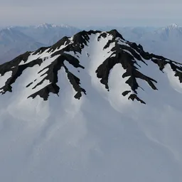 Snow Mountain Terrain Winter