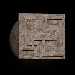 Rokviz Ancient ornament symbol brush