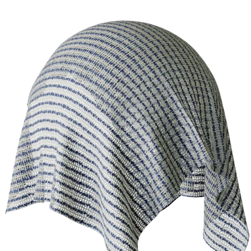 Stripe Blue Sheer