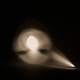 Vintage Flashlight Beam – Focused