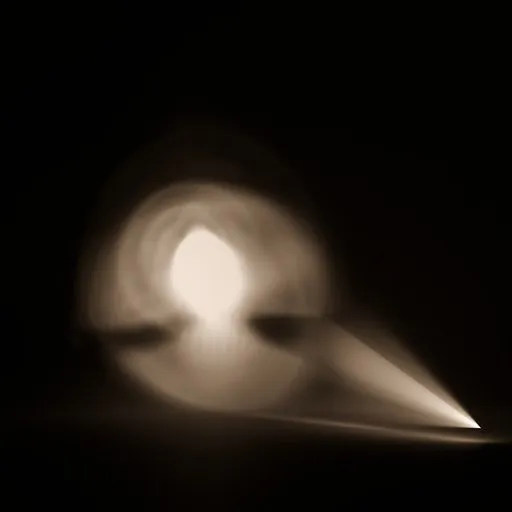 Vintage Flashlight Beam – Focused