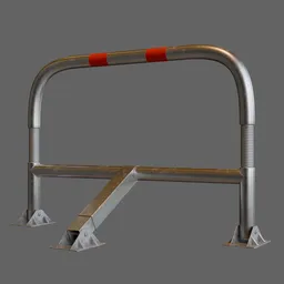 Industrial Steel Traffic Barrier