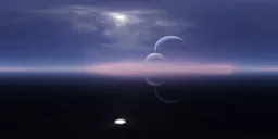 Sci-fi Planet Pure Sky