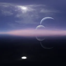 Sci-fi Planet Pure Sky