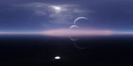 Sci-fi Planet Pure Sky
