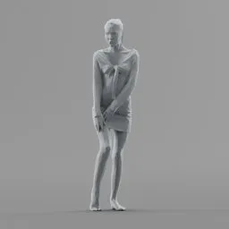 Lowpoly Female Standing