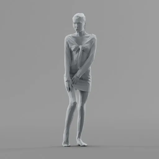 Lowpoly Female Standing