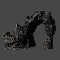 Sharp Jagged Rock Arch Modular