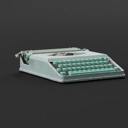 Hermes baby typewriter teal