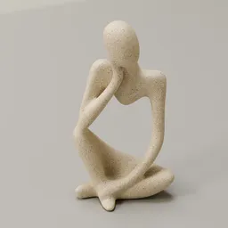 Sandstone Thinker Sculpture