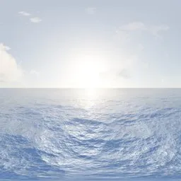 Clear Ocean Daylight Sky