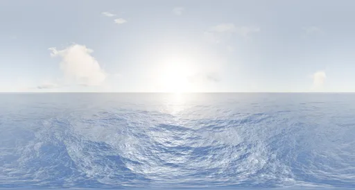 Clear Ocean Daylight Sky