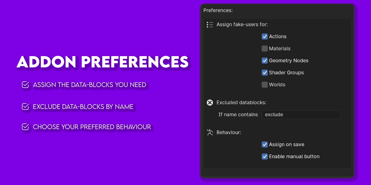 Automatic Fake User | User Interface add-ons | Blendkit