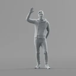Lowpoly Male Greets