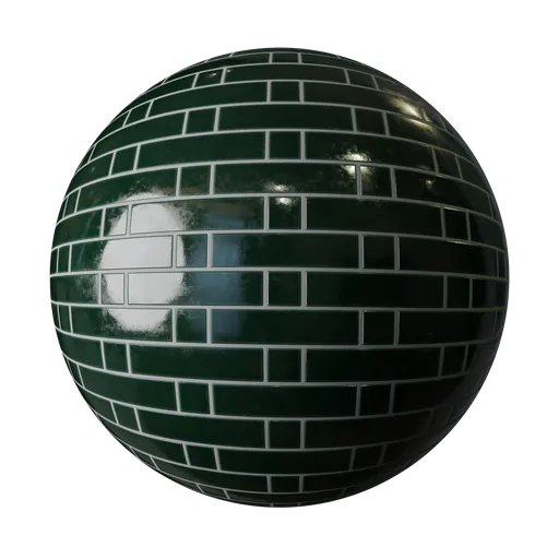 Japanese Oribe Green Mixed Tile 200x50mm