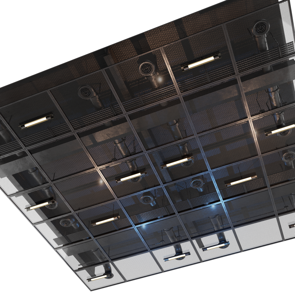 BlenderKit: Download the Modular industrial ceiling model