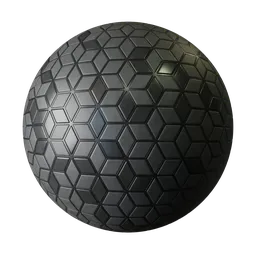 Patterned grey tiles