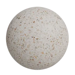 Neutral toned terrazzo marble