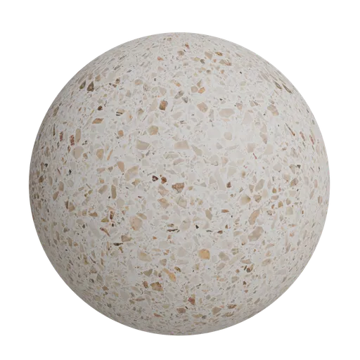 Neutral toned terrazzo marble