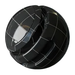 Polished Black Ceramic Tiles