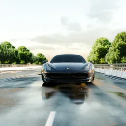 Photorealistic Supercar Scene