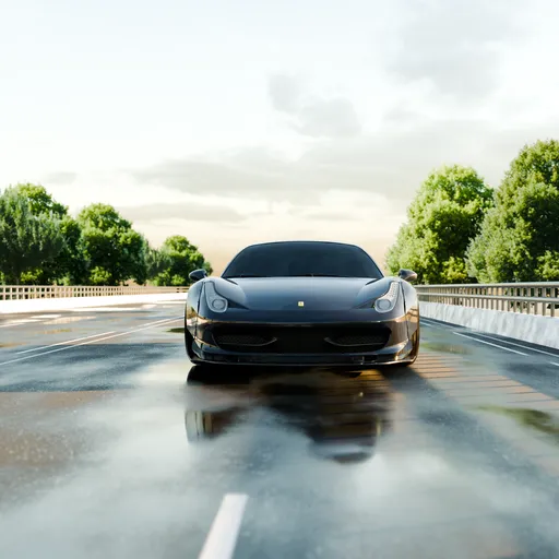 Photorealistic Supercar Scene