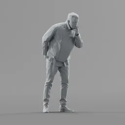 Lowpoly Male Standing