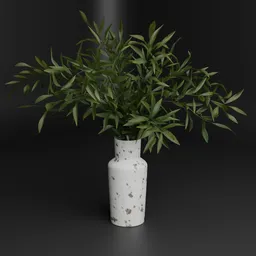 Green Branch Vase