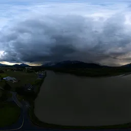 Dark Storm Clouds Sunset